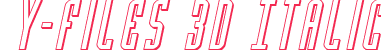 Y-Files 3D Italic